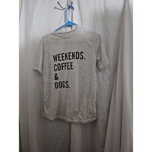 woman's tee Weekend's Coffee and Dog's Unbranded Size Small #38